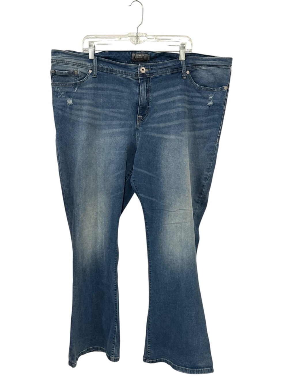 Torrid Luxe Slim Boot Medium Wash Stretch Bootcut Jeans Plus Size 24